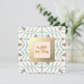 Niedliches Retro-Weihnachtsgeschenk (Stehend Vorderseite)