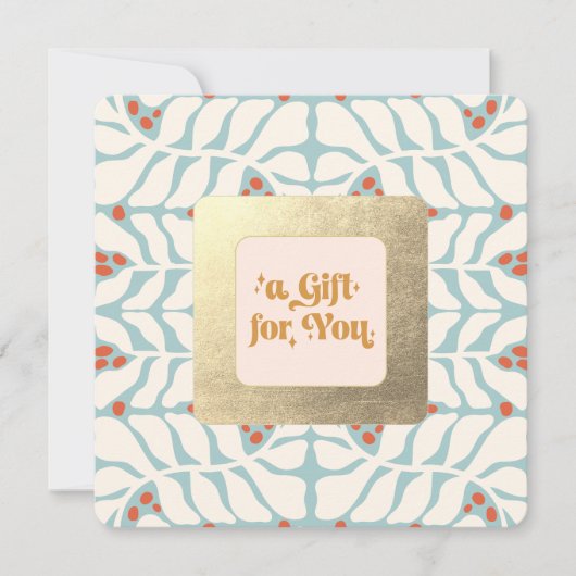 Niedliches Retro-Weihnachtsgeschenk (Vorderseite)