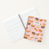 Niedliches Rezept für Kuchen, Donuts und Kuchen Notizblock (Innenseite)