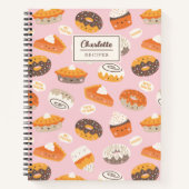Niedliches Rezept für Kuchen, Donuts und Kuchen Notizblock (Vorderseite)