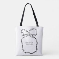 Niedliches Ribbon Doodle Personalisierte Trauzeugi