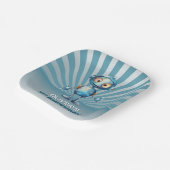 Niedliches Robot Thema 1. Geburtstag Party Pappteller (Gewinkelt)