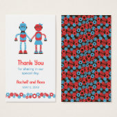 Niedliches Robot Theme Wedding (Vorne & Hinten)