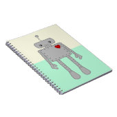 Niedliches Roboter-Notizbuch Notizblock (Rechte Seite)