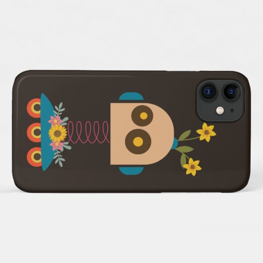 Niedliches Roboterdesign Case-Mate iPhone Hülle (Rückseite (Horizontal))