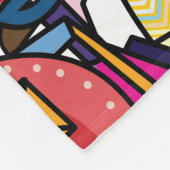 Niedliches Robotermuster Fleecedecke (Ecke)