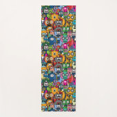 Niedliches Robotermuster Yogamatte (Vorderseite)