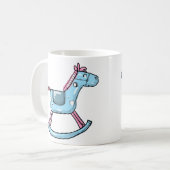 Niedliches Rockpferd Kaffeetasse (Vorderseite Links)