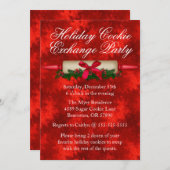 Niedliches Rolling Button Cookie Exchange Urlaub E Einladung (Vorne/Hinten)