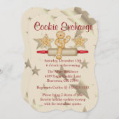 Niedliches Rolling Button Cookie Exchange Urlaub E Einladung (Vorne/Hinten)