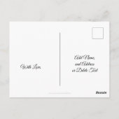 Niedliches romantisches Herzmuster Postkarte (Rückseite)