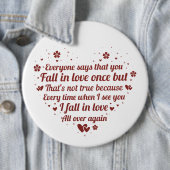 niedliches romantisches Liebe Gedicht Button (Beispiel)