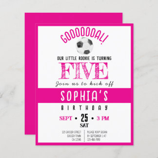 Niedliches Rookie-Fußballbudget Rosa Geburtstag