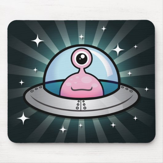 Niedliches rosa alien Mousepad (Vorne)