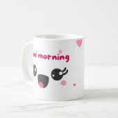 niedliches Rosa am Morgen Kaffeetasse (Vorderseite Links)