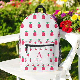 Niedliches rosa Ananas-Muster Bedruckter Rucksack