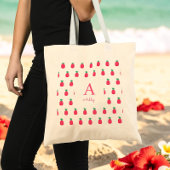 Niedliches rosa Ananas-Muster Tragetasche