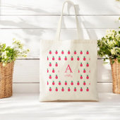 Niedliches rosa Ananas-Muster Tragetasche