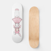 Niedliches rosa Anime-Häschen-Mädchen Lolita Skateboard (Vorderseite)