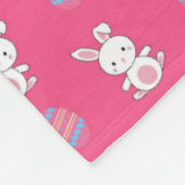 Niedliches rosa Babybastmuster Fleecedecke (Ecke)
