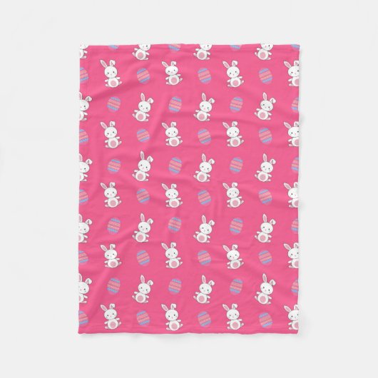 Niedliches rosa Babybastmuster Fleecedecke (Vorderseite)