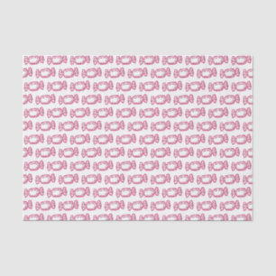 Niedliches rosa Candy Süßigkeiten Muster Seidenpapier