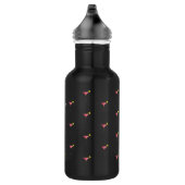 Niedliches rosa Cocktail Muster für benutzerdefini Edelstahlflasche (Rechts)