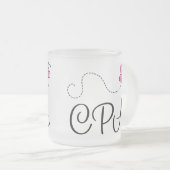 Niedliches Rosa CPA Mattglastasse (VorderseiteRechts)