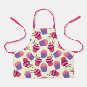 Niedliches rosa Cupcakes/Muffins Muster Schürze (Vorderseite)