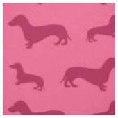 Niedliches rosa Dackelmuster Stoff (Muster)