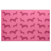 Niedliches rosa Dackelmuster Stoff (Fat Quarter (45,7 x 55,9 cm))