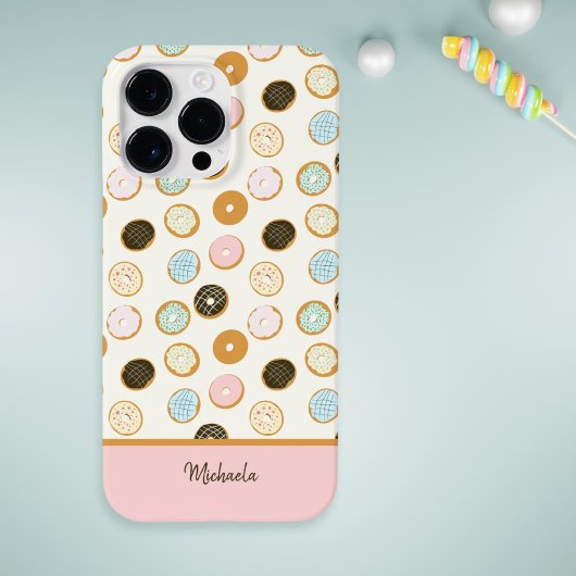 Niedliches Rosa Donut-Muster Case-Mate iPhone Hülle