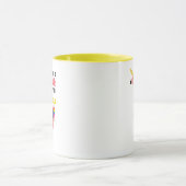 Niedliches rosa Einhorn Flamingo Llama Glaubenssat Tasse (Zentrum)