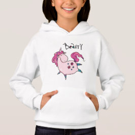 Niedliches Rosa Einhorn Liebe Schönheit Einhornkin Hoodie