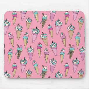 Niedliches Rosa-Eis Mousepad