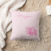 Niedliches rosa Elephant Design Throw Kissen (Decke)
