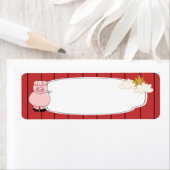 Niedliches rosa Etikett (Insitu)