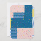 Niedliches Rosa Eule Geschlecht Neutral Woodland B Einladung (Rückseite)