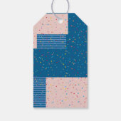 Niedliches Rosa Eule Geschlecht Neutral Woodland B Geschenkanhänger (Rückseite)