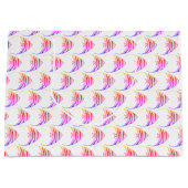 Niedliches rosa Fischmuster Große Geschenktüte (Vorderseite)