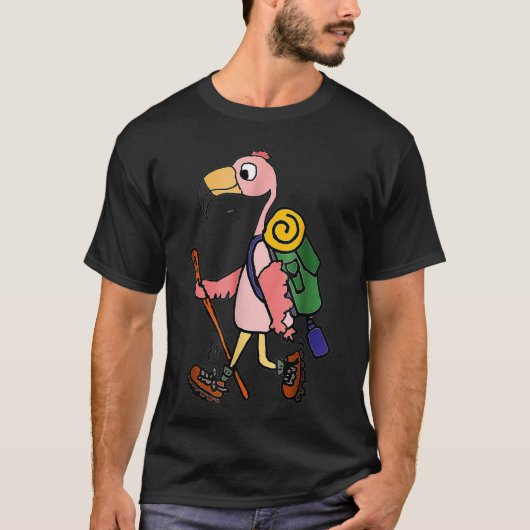 Niedliches Rosa Flamingo T-Shirt (Vorderseite)