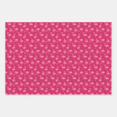Niedliches rosa Flamingos Flock Campfire Urlaubsmu Geschenkpapier Set (Vorderseite 2)