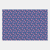 Niedliches rosa Flamingos Flock Campfire Urlaubsmu Geschenkpapier Set (Vorderseite)