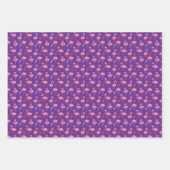 Niedliches rosa Flamingos Flock Campfire Urlaubsmu Geschenkpapier Set (Vorderseite 3)