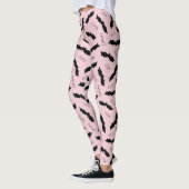 Niedliches Rosa Flecht-Halloween-Party Leggings (Links)