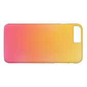 Niedliches rosa gelb-orangees Ombre Girly Case-Mate iPhone Hülle (Rückseite (Horizontal))
