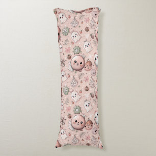 Niedliches rosa Gespenst & Pastete Halloween Nahtl Seitenschläferkissen