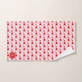 Niedliches rosa, gesprenkeltes Herzmuster Personal Badhandtuch Set (Handtuch)