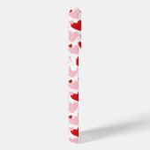 Niedliches rosa, gesprenkeltes Herzmuster Personal Case-Mate iPhone Hülle (Rückseite / Rechts)