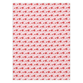 Niedliches rosa, gesprenkeltes Herzmuster Tischdecke (Vorderseite)